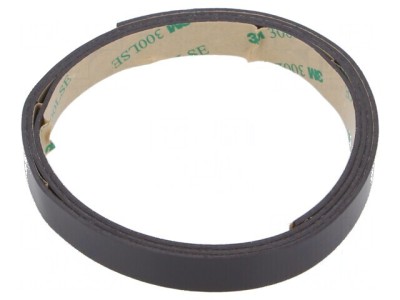 Bandă magnetică cauciuc 12mm x 1m, grosime 1,55mm, rezistență -40&amp;divide;71&amp;deg;C foto