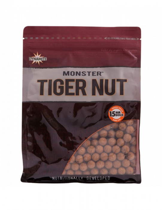 Boilies Fiert Dynamite Baits Monster Tiger Nut Shelf Life, 1kg,Marime 15 mm