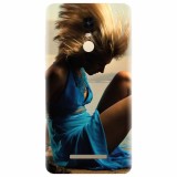 Husa silicon pentru Xiaomi Remdi Note 3, Girl In Blue Dress