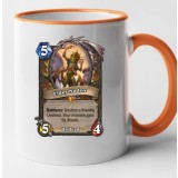 Cana maner portocaliu personalizata HearthStone - Elder Nadox, INOVATIX&reg;. 330ml