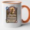 Cana maner portocaliu personalizata HearthStone - Elder Nadox, INOVATIX&reg;. 330ml