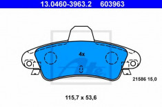 Set placute frana,frana disc FORD MONDEO II Combi (BNP) (1996 - 2000) ATE 13.0460-3963.2 foto