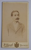 CDV Atelier Romania Bucuresti Bucuresci Bucarest W. Oppelt - Bărbat cu mustață cca. 1900