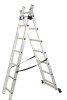 Scara Multifunctionala Aluminiu 2x7 Trepte Rotor KME207, 3.24m, 150kg, Pliabila, Tip A, Schela