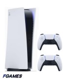 Consola Sony Playstation 5, Ps5 Digital Edition + Doua Controllere PlayStation 5, Second-Hand
