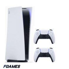 Consola Sony Playstation 5, Ps5 Digital Edition + Doua Controllere PlayStation 5, Second-Hand