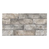 Gresie exterior / interior portelanata Topkapy Grey, 30 x 60 cm, gri, mata, aspect piatra