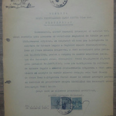 Certificat privind calitatea de tutore// Tribunalul Ilfov 1947
