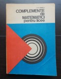 Complemente de matematici pentru licee - D. V. Ionescu