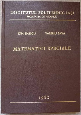 MATEMATICI SPECIALE-ION ENESCU, VALERIU SAVA-238210 foto