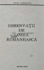 Observatii de limba rumaneasca - 1979 - Paul Iorgovici (AC56)