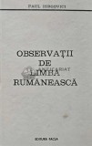 Cumpara ieftin Observatii de limba rumaneasca - 1979 - Paul Iorgovici (AC56)