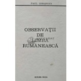 Observatii de limba rumaneasca - 1979 - Paul Iorgovici (AC56)