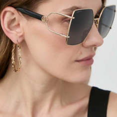 Gucci ochelari de soare femei, culoarea auriu, GG1564SA
