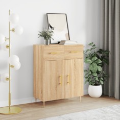 vidaXL Servantă, stejar sonoma, 69,5x34x90 cm, lemn compozit