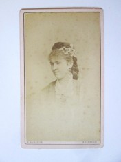 Fotografie pe carton 105 x 63 mm Franz Duschek-Bucuresci circa 1880