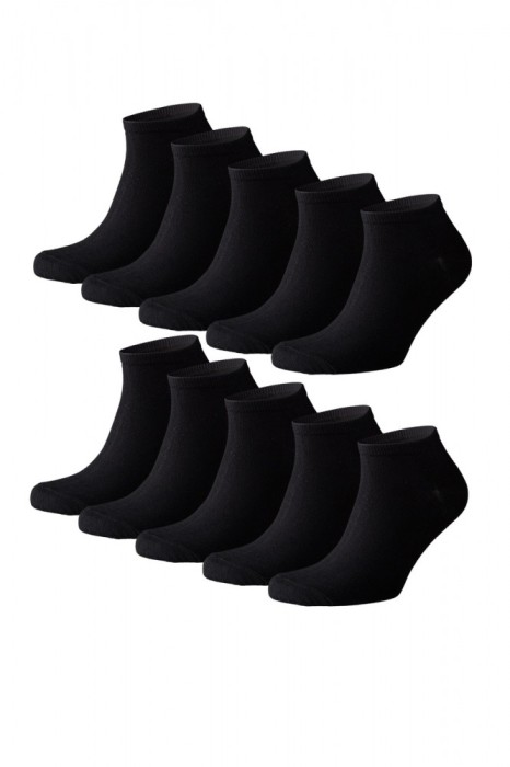 Sosete sport pentru barbati cu taietura joasa, VersaLux, 6433-01W10-39, pachet cu 10 perechi, bumbac