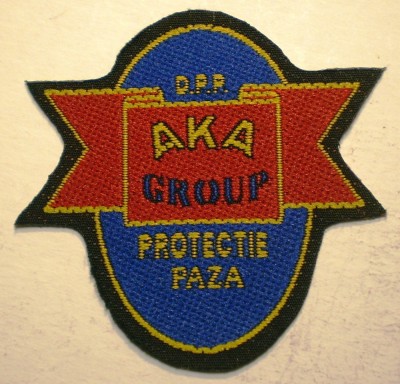 5.527 ROMANIA ECUSON EMBLEMA PATCH DPP AKA GROUP PROTECTIE PAZA 55/55mm foto