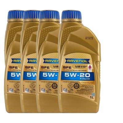 Pachet 4 litri ulei Ravenol SFE USVO 5W20 foto