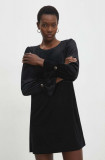 Cumpara ieftin Answear Lab rochie de catifea culoarea negru, mini, evazati