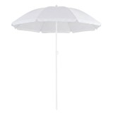 Umbrela de plaja pliabila cu inclinare reglabila, UPF 50+, 160 cm, gri