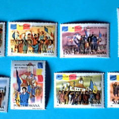 TIMBRE ROMANIA LP1242/1990 Revoluția Populară din România -Serie simplă -MNH