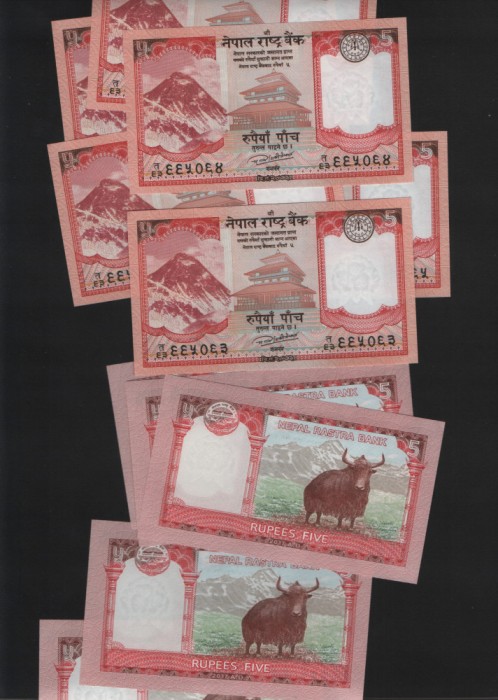 Nepal 5 rupees 2017 unc pret pe bucata