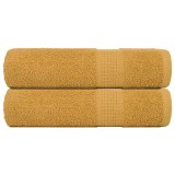 Gossi prosoape de maini, frogn, 2 buc., aurii, 50x100 cm, 360 g/m2