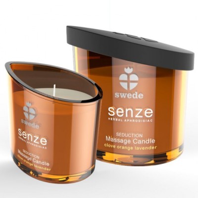 SWEDE - SENZE SEDUCTION MASSAGE CANDLE - CLOVE, ORANGE, LAVENDER foto