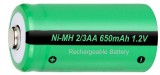 Acumulator 2/3 AA, Ni-Mh, 650 mAh