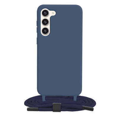 Husa pentru Samsung Galaxy S23 Plus - Techsuit Crossbody Lanyard - Blue foto