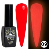 Oja semipermanenta Luminous, Global Fashion, forsforecenta, 8 ml, 09