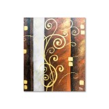 Tablou pictat manual abstract, Fantezie, 60x50cm ulei pe panza, gata de expus pe perete
