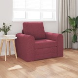 VidaXL Canapea Pat 2-in-1 Bordo 98x71x83 cm Țesătură