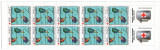 Franta 1992 - crucea rosie, 10 neuzate in carnet filatelic