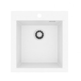 Chiuvetă bucătărie Alveus Pure-G 20, Alb, Algranit, 1 cuvă, 480 x 515 mm, montaj pe blat