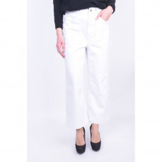 Blugi Vero Moda Katie Wide Cropped Alb foto