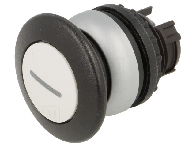 Comutator Apăsare 22mm Alb Stabil 1 Poz.