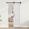 Usa interior vidaXL ORKDAL alb 61x198.5 cm, sticla, lemn pin masiv, design modern