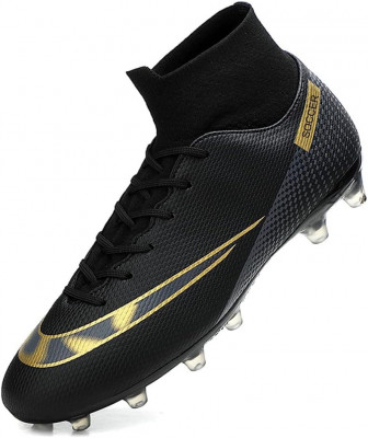 H Unisex-Cleats Pantofi de fotbal pentru Big Boy Fg/ag High-top Spikes Pantofi d foto
