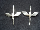 ROMANIA -ARMATA - SET SEMN ARMA CAI FERATE (CF) - 2 BUC, IM 1.148