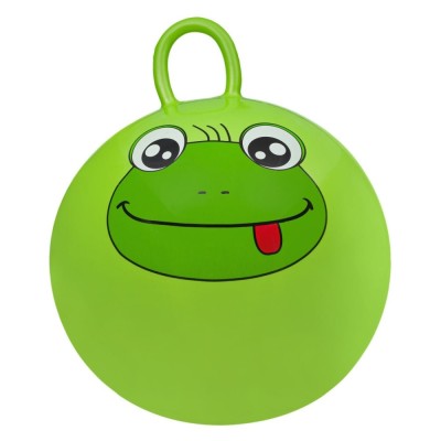 Minge Săritoare, Model Broscuță, Culoare Verde Lime, Dimensiune 45cm foto