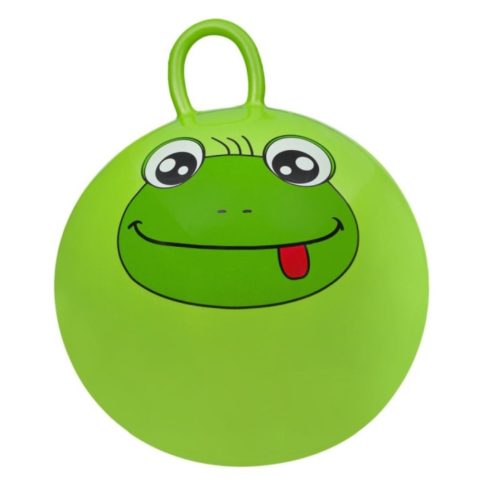 Minge Săritoare, Model Broscuță, Culoare Verde Lime, Dimensiune 45cm
