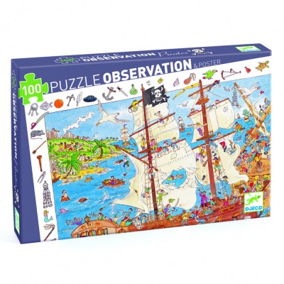 Puzzle observatie Pirati, Djeco foto