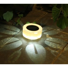 Lampa solara LED decorativa cu proiectie floare, IP44, 5W, alb rece, dimensiuni 12.5 x 6.5 cm