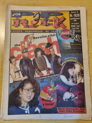 vox pop rock aprilie/mai 1994-interviu laurentiu cazan,nirvana,the clash foto