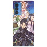 Husa compatibila cu Motorola Moto G51 5G model ALfheim Online SAO, Silicon, TPU, Viceversa, Transparent, Carcasa