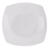 Farfurie Portelan Alb 18x18 cm Patrata Servire Fructe, Prajituri, Tort. Compatibila Microunde si Masina de Spalat Vase