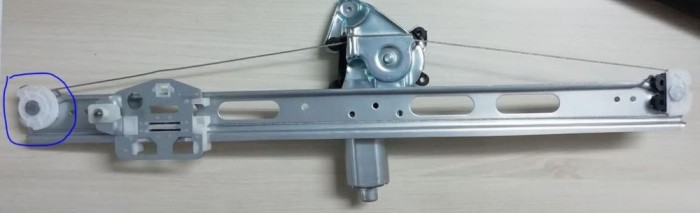 Macara geam Mercedes Clasa A (W168) 09.1997-08.2004, usa fata, Dreapta, cu motoras - ROLA CAPAT RUPTA