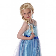 Peruca pentru fetite Frozen Elsa, varsta 3-10 ani foto